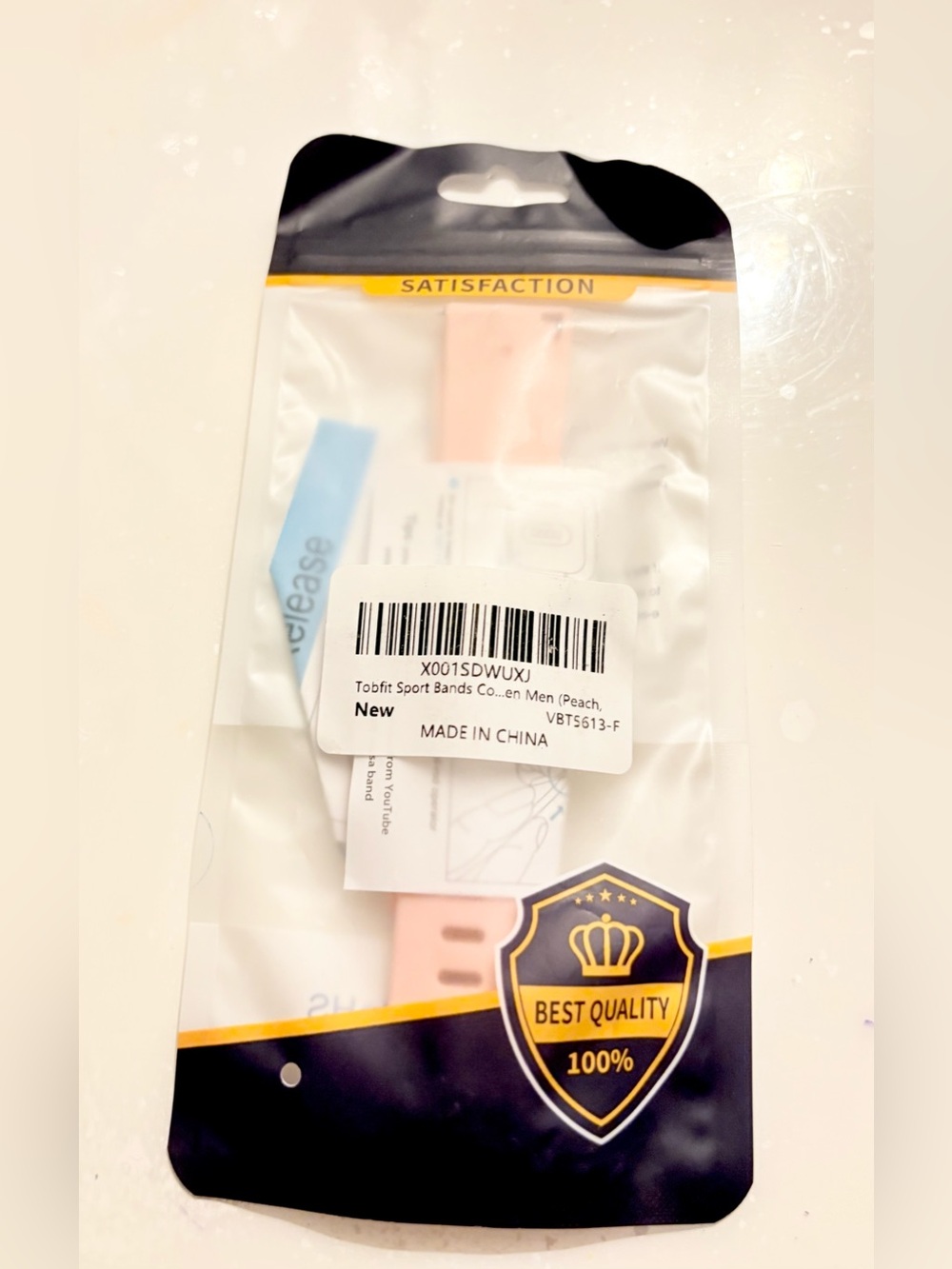 Tobfit Peach Silicone Sport Strap
Band for Apple Watch Series 4
40mm